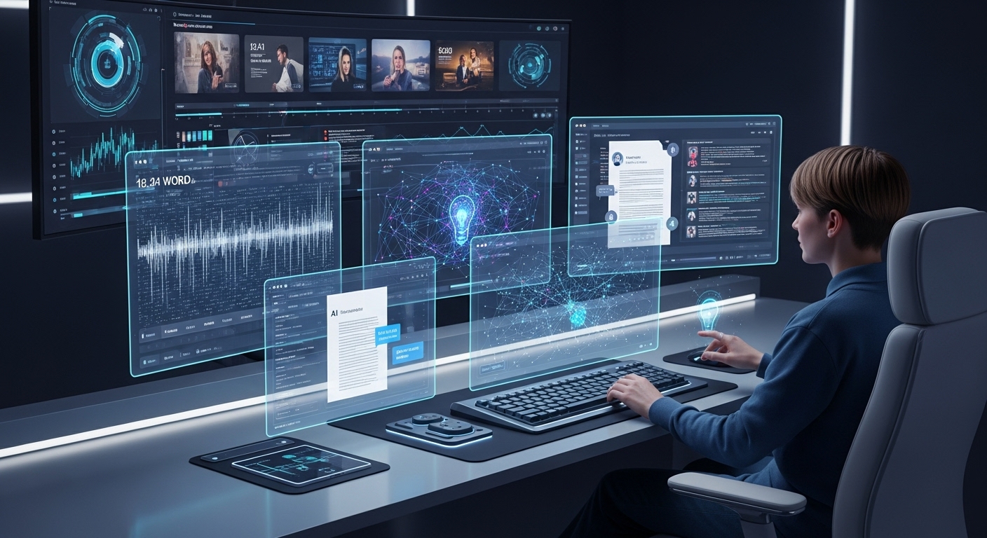 2025년 AI 생성형 글쓰기 도구를 활용하는 첨단 콘텐츠 제작 작업 공간