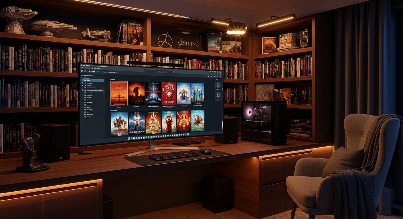 Plex 미디어 서버에서 정리된 영화 라이브러리 화면 모습