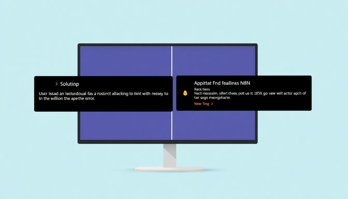 n8n 설치 오류와 해결책을 보여주는 컴퓨터 화면