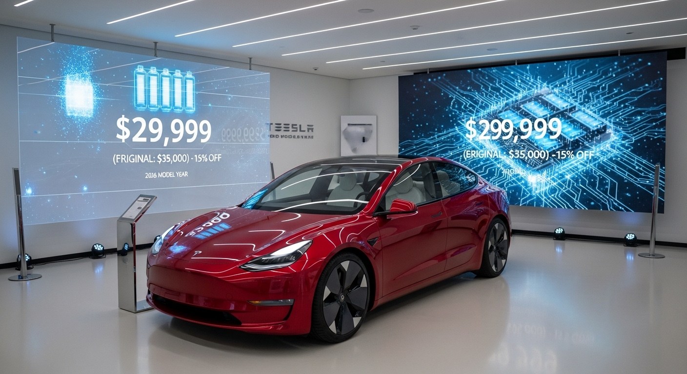 2026년 테슬라 모델 2 레드우드의 혁신적인 전기차와 가격 할인 이미지