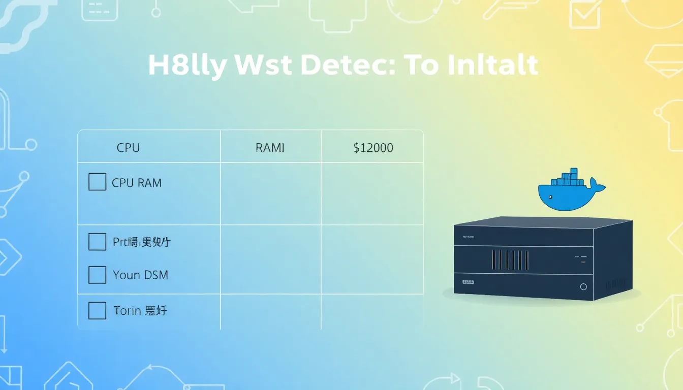 n8n 설치 전 하드웨어 및 소프트웨어 요구사항 체크리스트 표