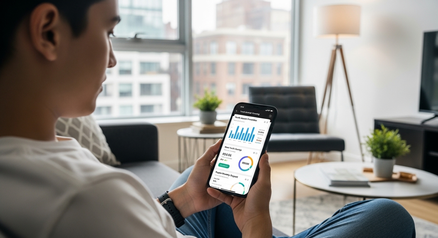 청년 미래 적금 및 청년월세지원 등 자산 형성 및 주거 지원 정책을 활용하는 청년의 모습