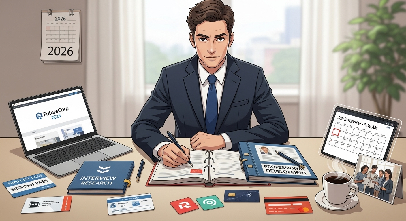 2026년 강화된 청년 취업 준비 지원 정책을 나타내는 취준생의 준비 과정